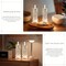 6PCS- 6PCS Romantic Battery Operated Candles Led Pillar 2.5"D x 2.5"W x 7.2"H
